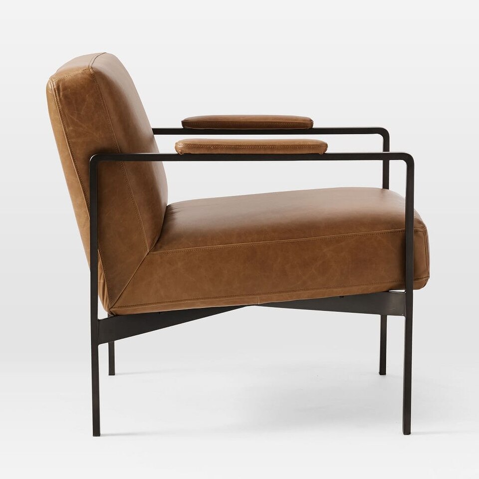 Highline Leather Chair | west elm United Kingdom